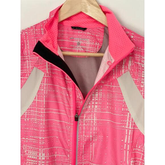 Brooks Pink Windbreaker Track Jacket Shelter Technology Women's Small-Medium K28 - Picture 14 of 15